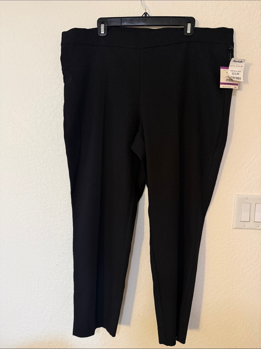 Anne Klein Black Straight-Leg Ponte Pants